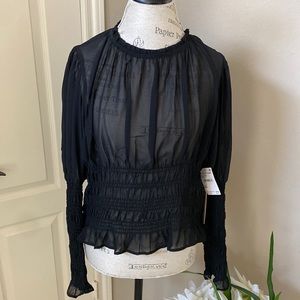 Sheer black Halogen top